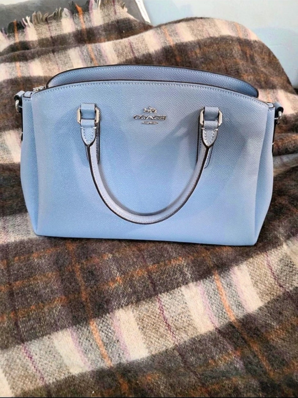 Coach Sage Carryall Blue Satchel